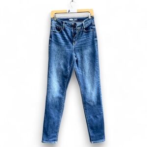 Women's Old Navy Power Slim Straight High Rise Jeans - dark wash